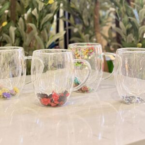 كوب دبل جلاس مع يد