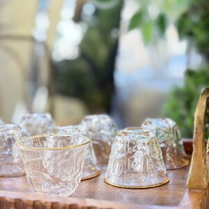 طقم فناجين قهوة سادة/12 زجاج محفر مكتب