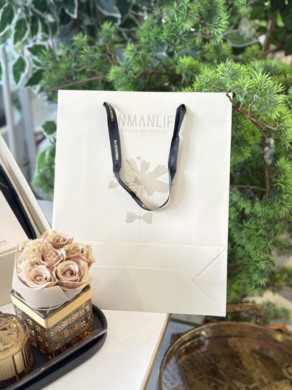 ⁦طقم شمع وورد ومعطر مع صنية⁩ - الصورة ⁦5⁩