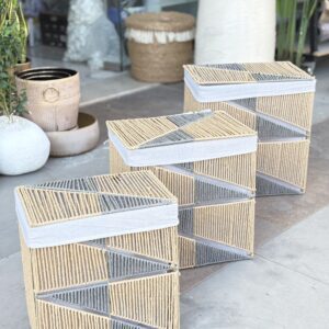 طقم سلة قش ثقيل سكني وعسلي