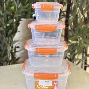 طقم تبروير 4 قطع بلاستيك مربع