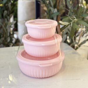 طقم 3 علب ميكروويف