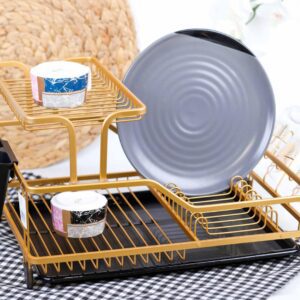 مشك صحون المنيوم ذهبي