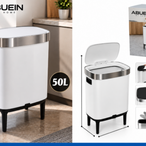 سطل ستانلس ابيض بارجل 50 لتر كبير